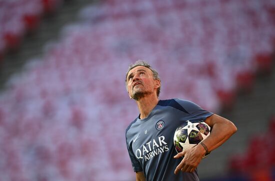 Hungary Soccer Champions League PSG Training