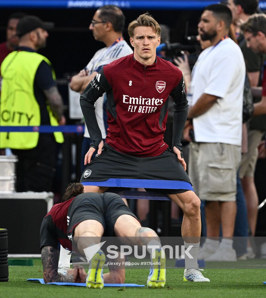 Hungary Soccer Champions League Arsenal Training