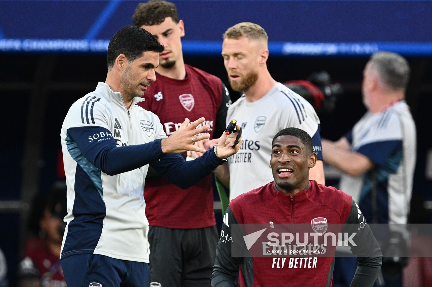 Hungary Soccer Champions League Arsenal Training