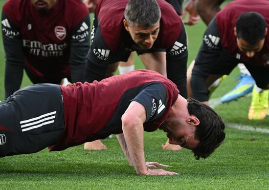 Hungary Soccer Champions League Arsenal Training