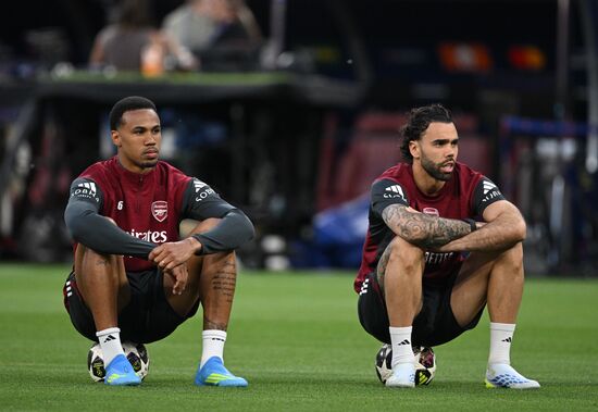 Hungary Soccer Champions League Arsenal Training