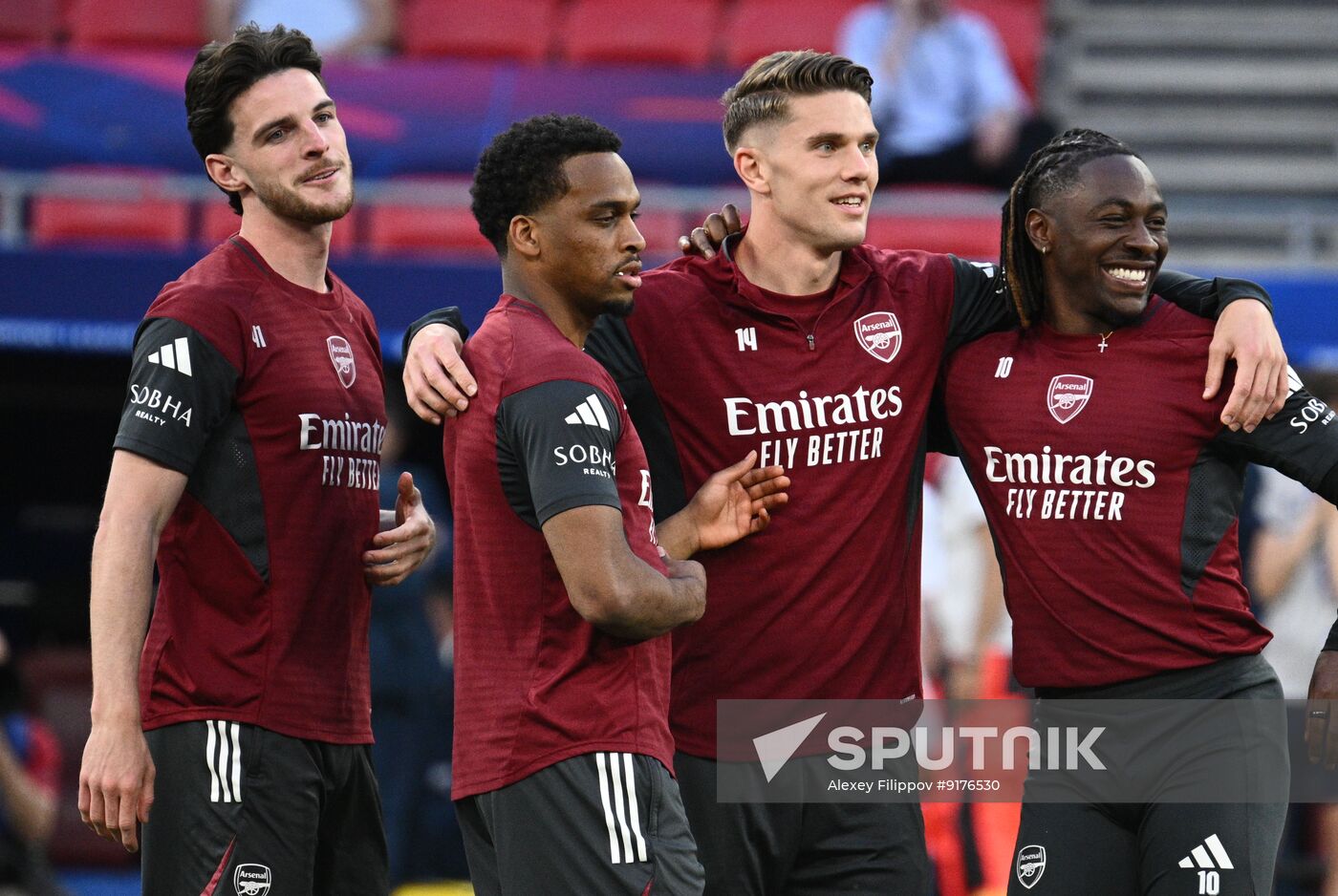 Hungary Soccer Champions League Arsenal Training