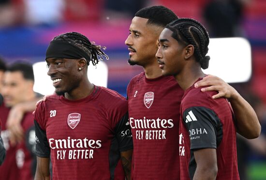 Hungary Soccer Champions League Arsenal Training