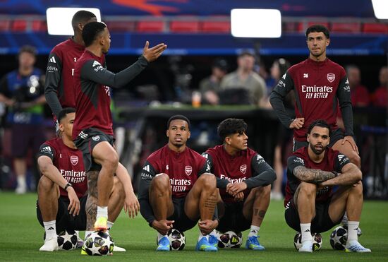 Hungary Soccer Champions League Arsenal Training