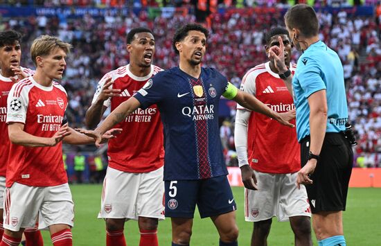 Hungary Soccer Champions League PSG - Arsenal