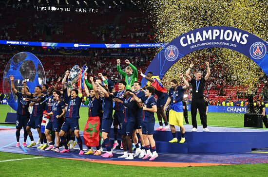 Hungary Soccer Champions League PSG - Arsenal