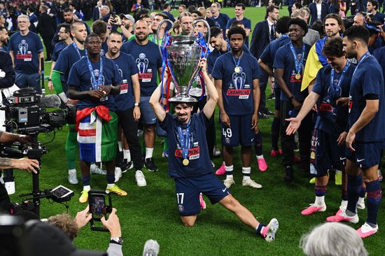 Hungary Soccer Champions League PSG - Arsenal