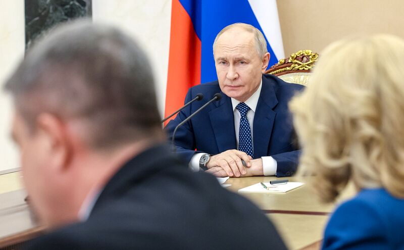 Russia Putin Starobelsk Drone Attack