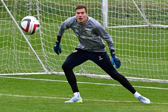 Russia Soccer Friendly Russia Training