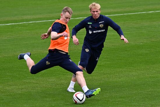 Russia Soccer Friendly Russia Training