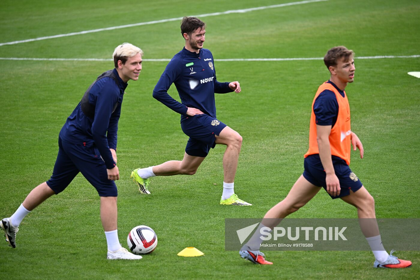 Russia Soccer Friendly Russia Training
