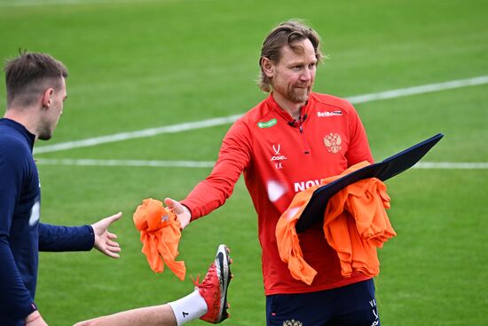 Russia Soccer Friendly Russia Training