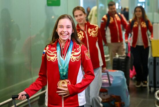 Russia Rhythmic Gymnastics European Championships Team Arrival