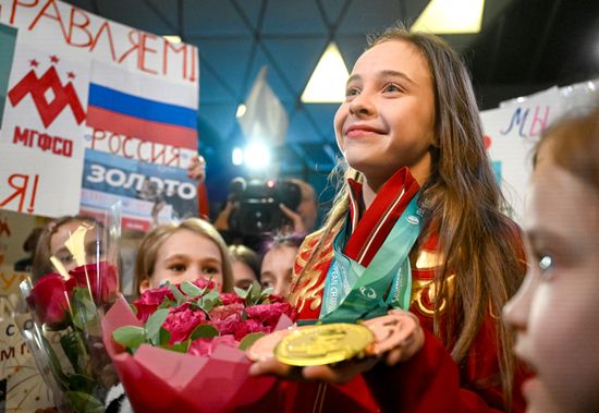 Russia Rhythmic Gymnastics European Championships Team Arrival