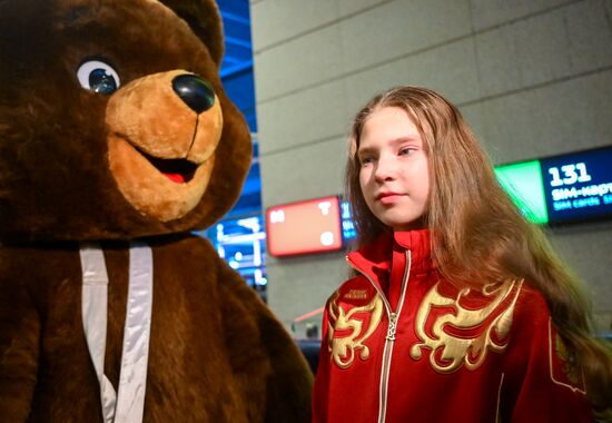 Russia Rhythmic Gymnastics European Championships Team Arrival
