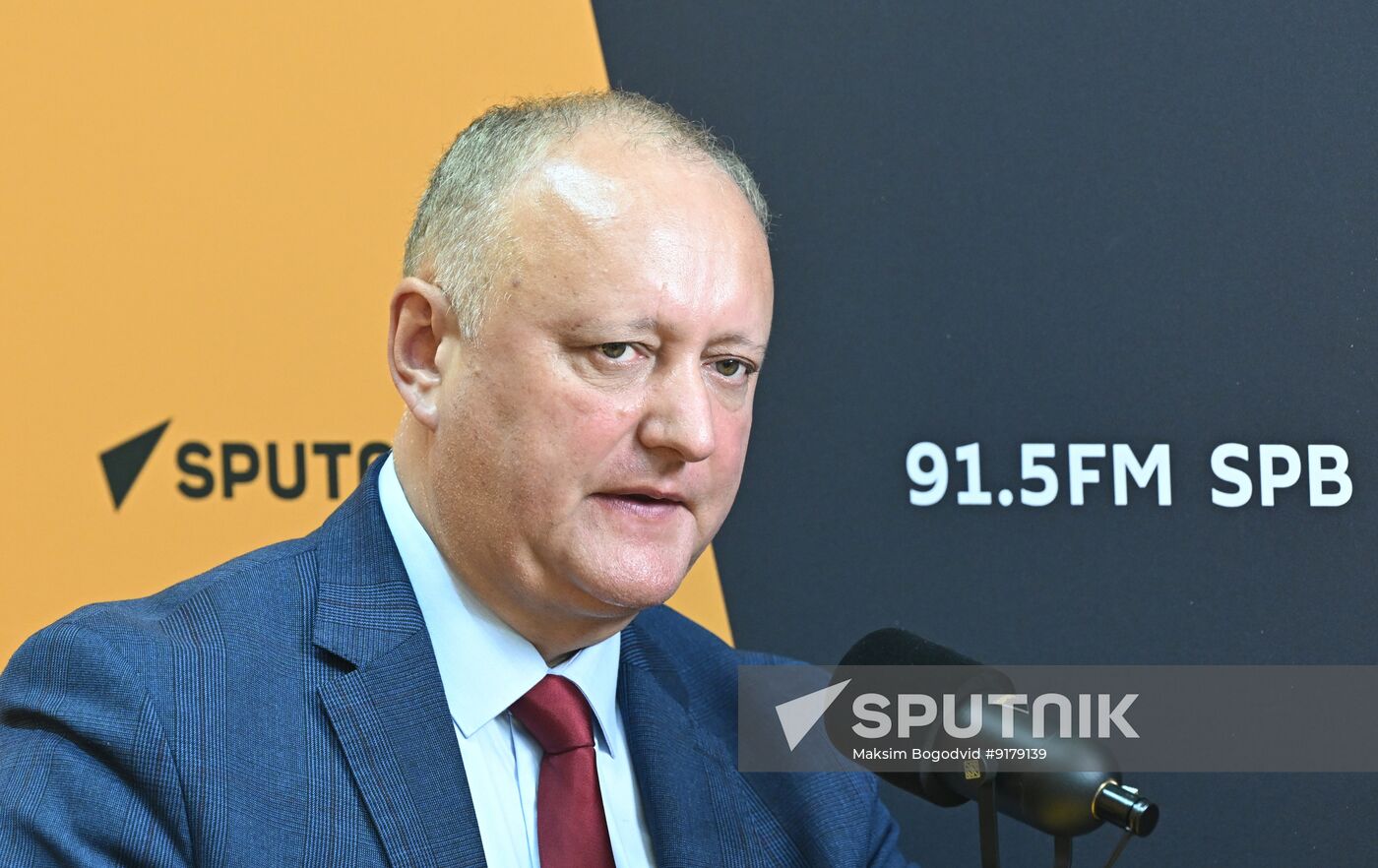 SPIEF-2026. RIA Novosti stand and Sputnik Radio studio