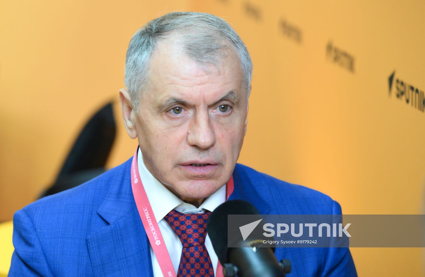SPIEF-2026. RIA Novosti stand and Sputnik Radio studio