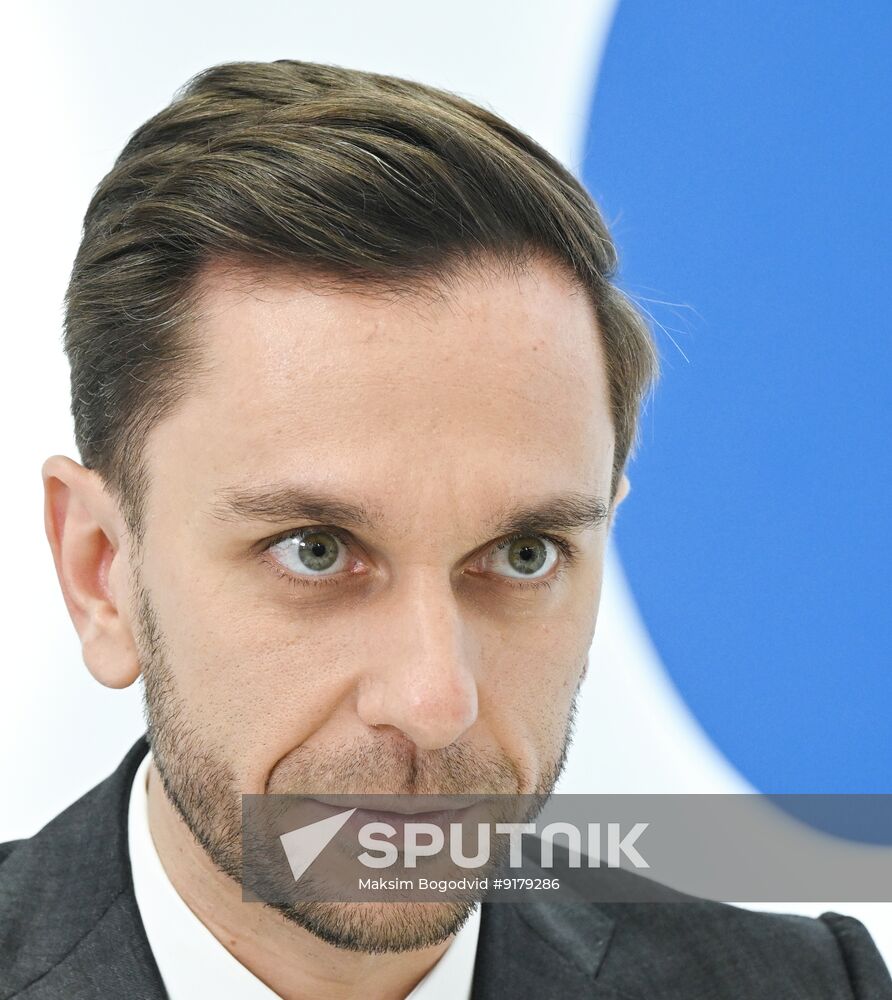 SPIEF-2026. RIA Novosti stand and Sputnik Radio studio