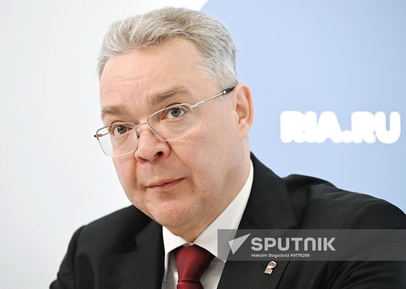 SPIEF-2026. RIA Novosti stand and Sputnik Radio studio