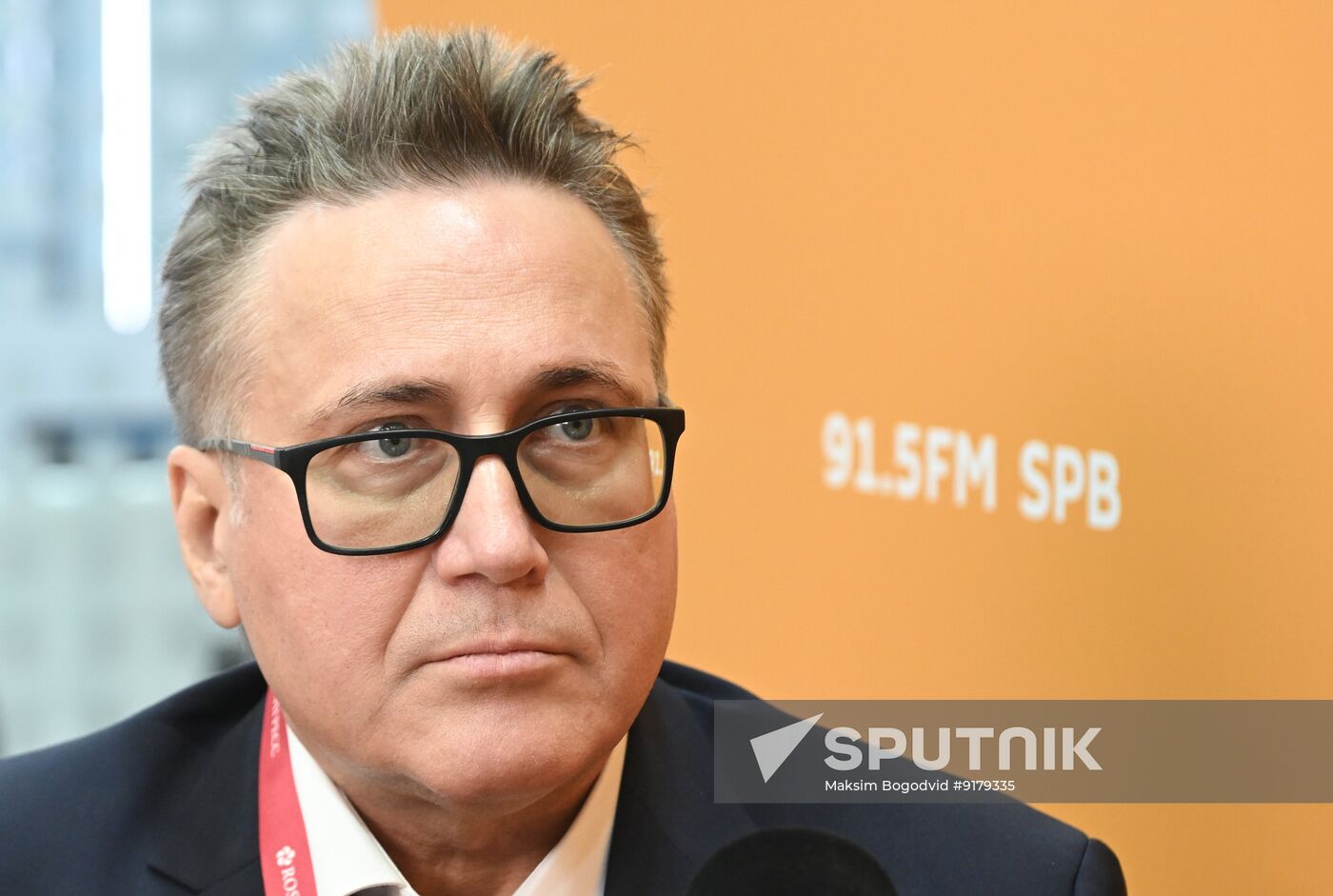 SPIEF-2026. RIA Novosti stand and Sputnik Radio studio