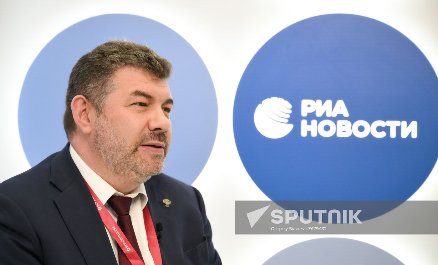 SPIEF-2026. RIA Novosti stand and Sputnik Radio studio