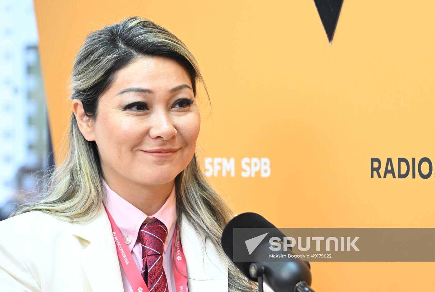 SPIEF-2026. RIA Novosti stand and Sputnik Radio studio
