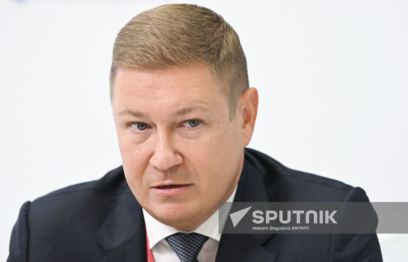SPIEF-2026. RIA Novosti stand and Sputnik Radio studio