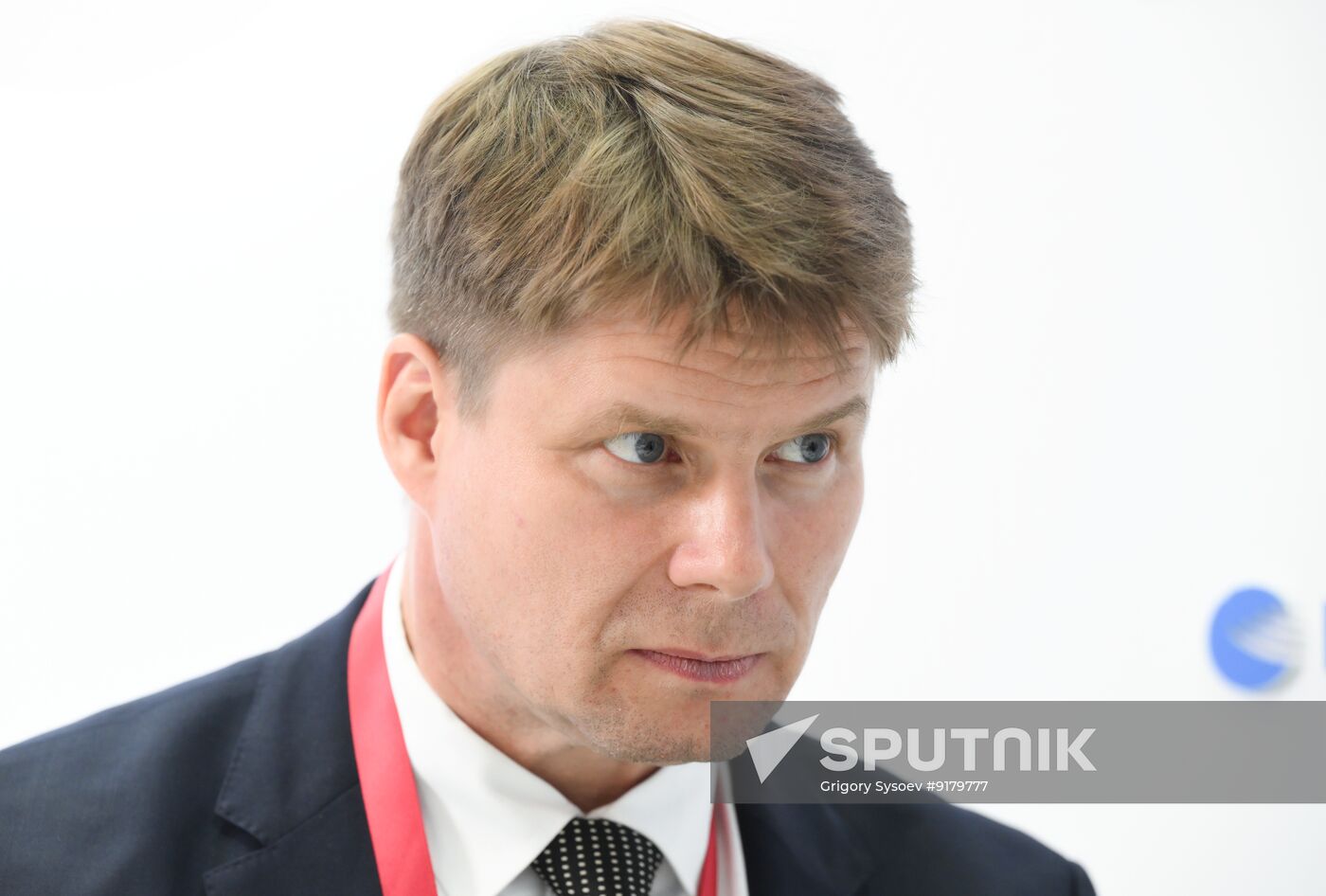 SPIEF-2026. RIA Novosti stand and Sputnik Radio studio