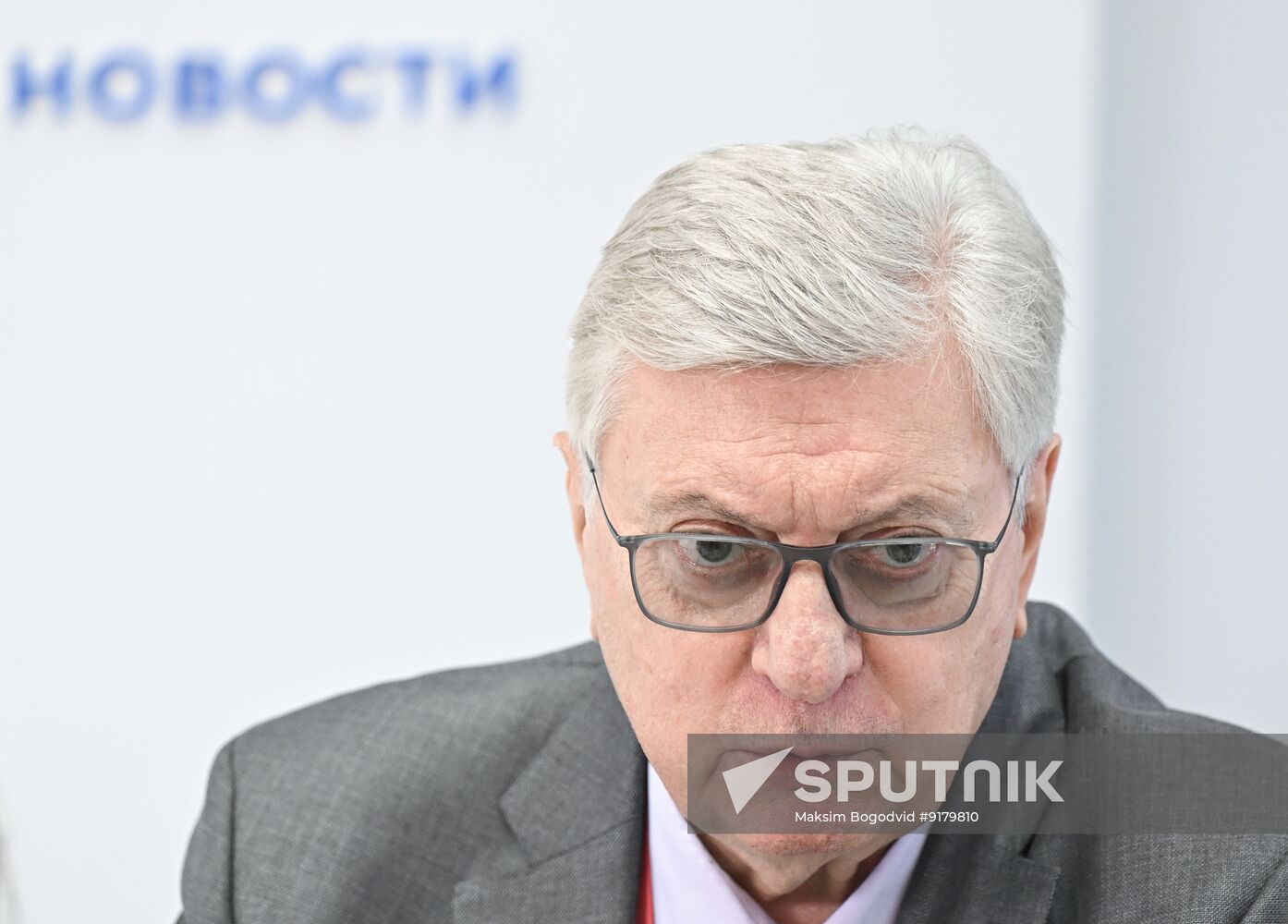 SPIEF-2026. RIA Novosti stand and Sputnik Radio studio