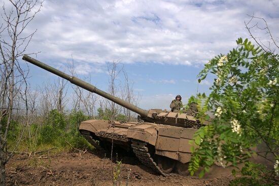 Russia Ukraine Military Operation Tank Units