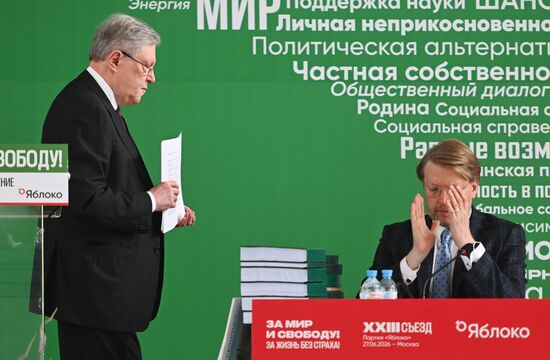 Russia Yabloko Party Congress