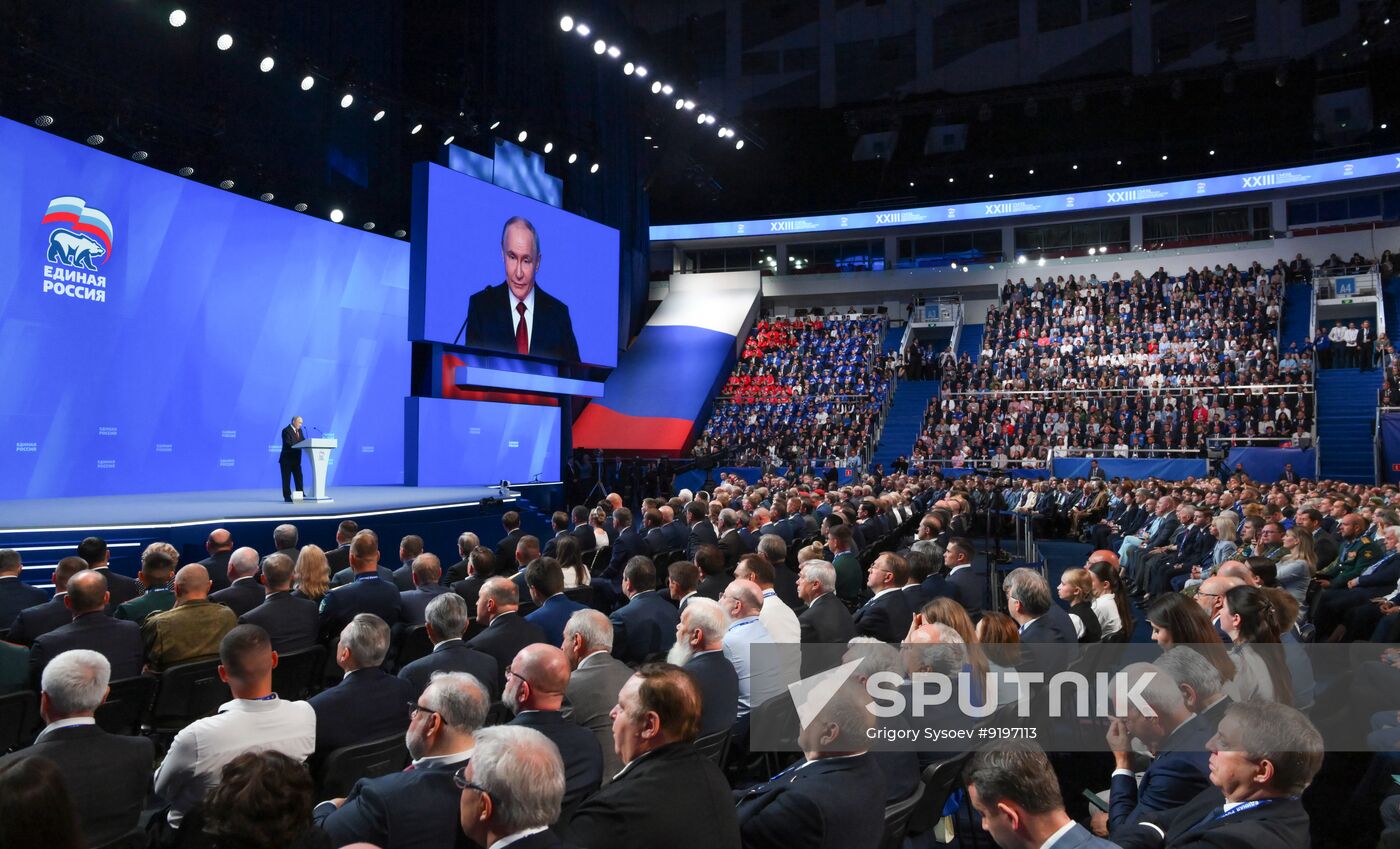 Russia Putin United Russia Party Congress