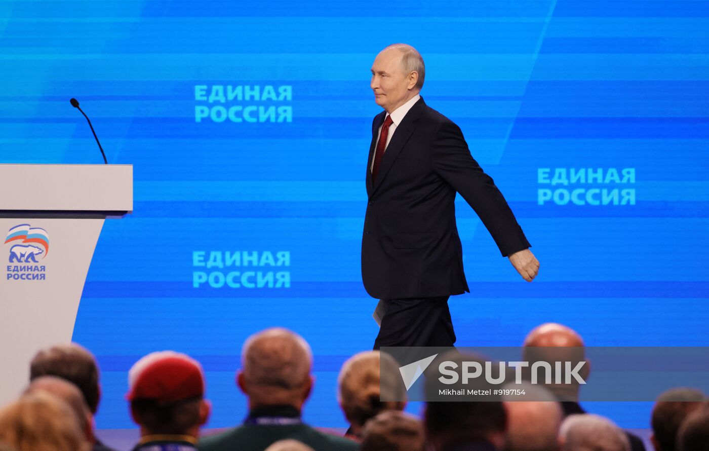 Russia Putin United Russia Party Congress