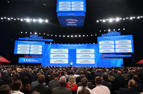 Russia Putin United Russia Party Congress