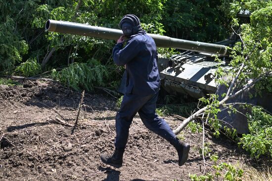 Russia Ukraine Military Operation Tank Unit
