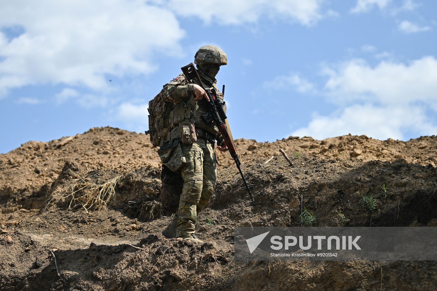 Russia Ukraine Military Operation Snipers Training