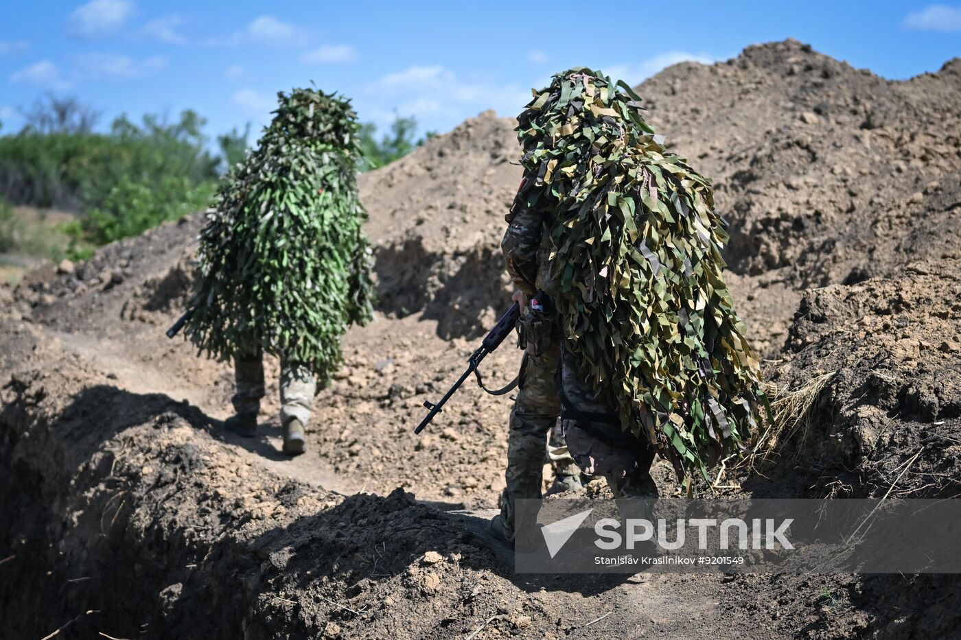 Russia Ukraine Military Operation Snipers Training