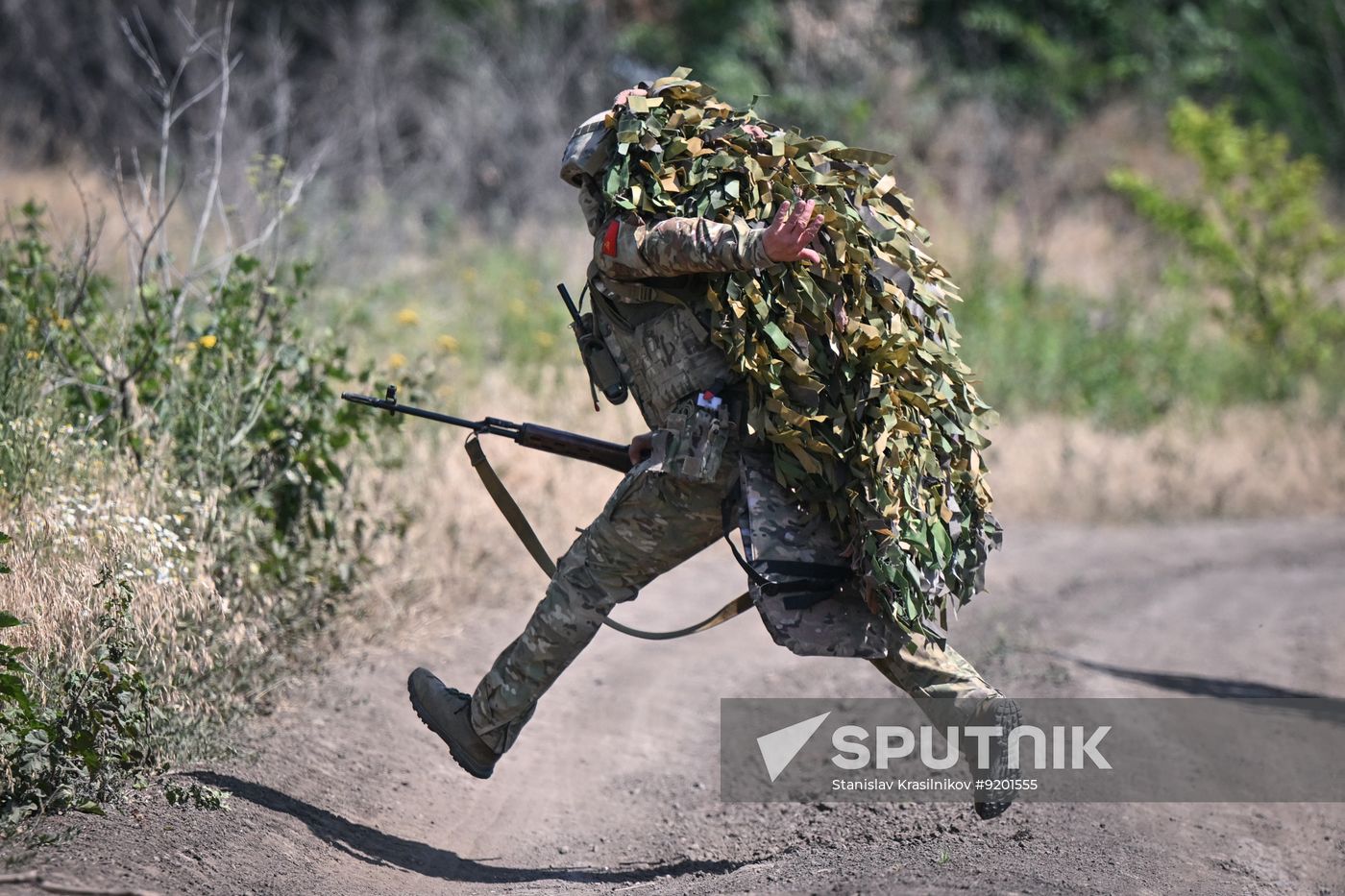 Russia Ukraine Military Operation Snipers Training