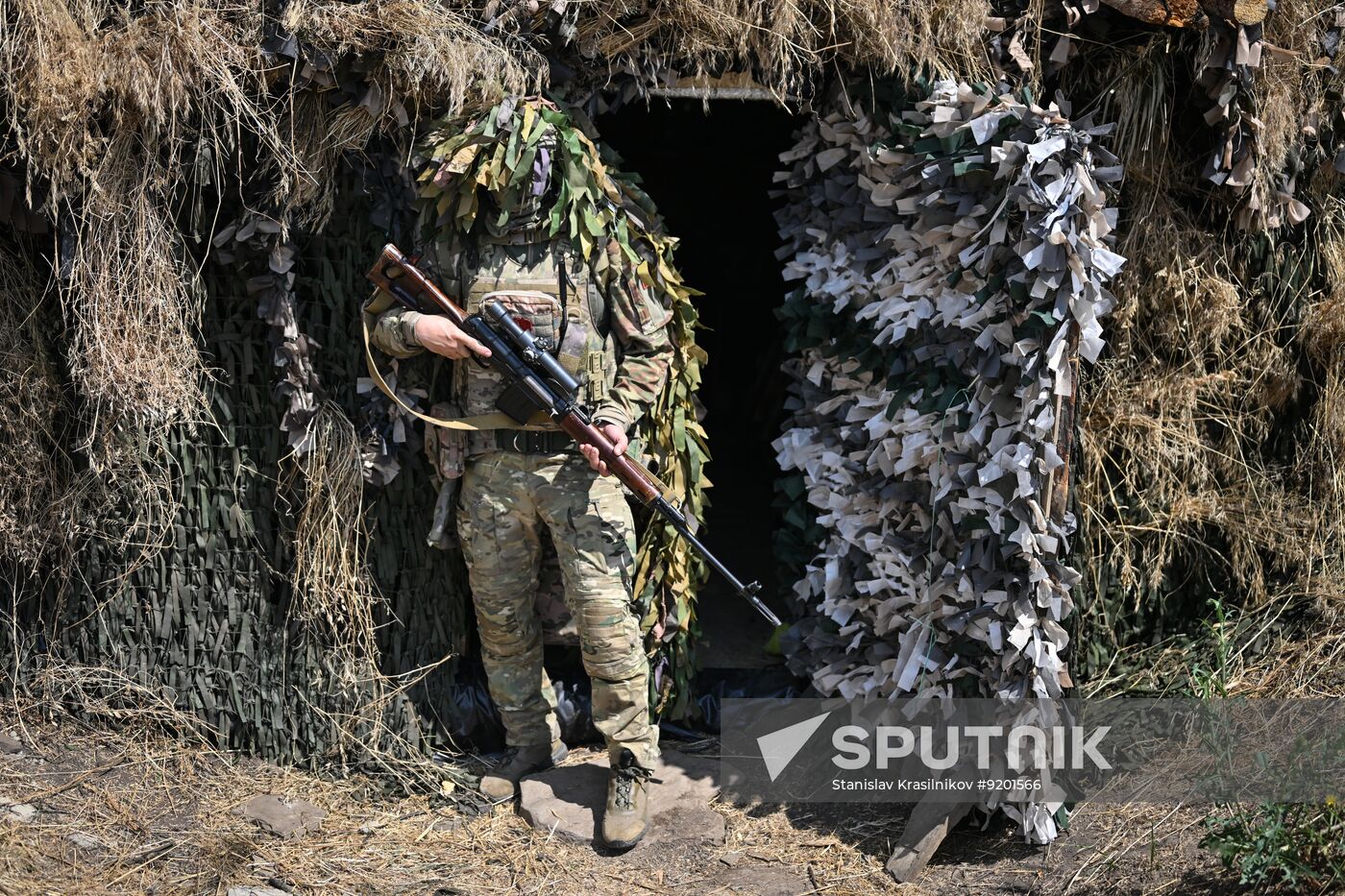 Russia Ukraine Military Operation Snipers Training