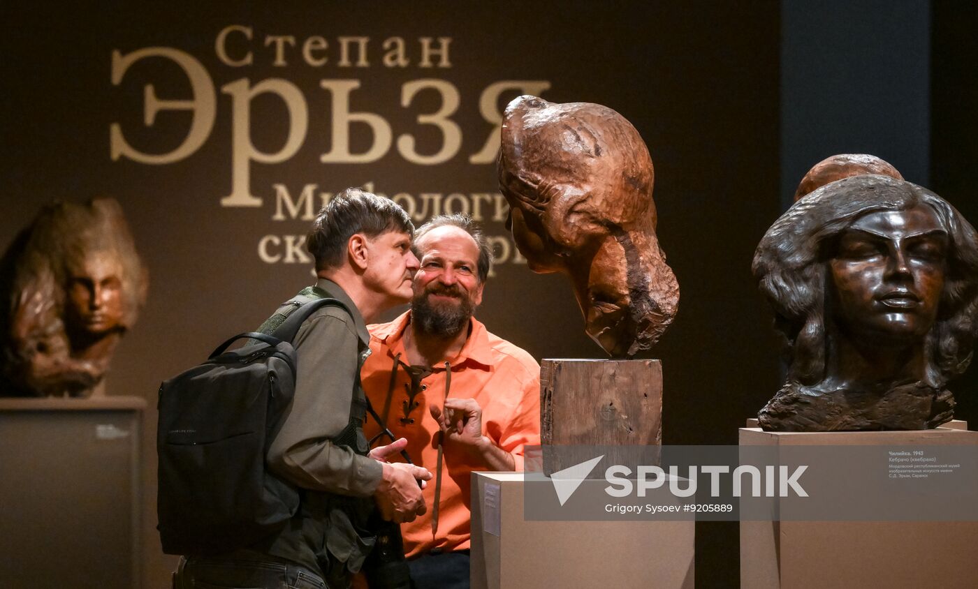 Russia Art Erzya Sculpture Exhibition