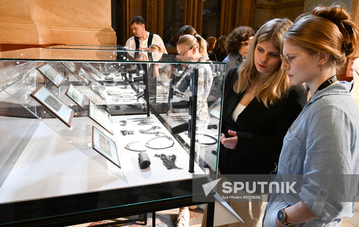 Russia Medieval Birch Bark Manuscripts Exhibition