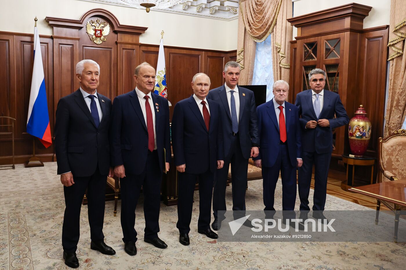 Russia Putin State Duma Party Leaders