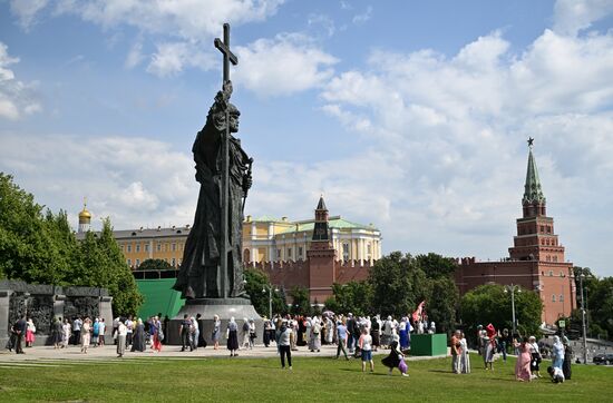 Russia Religion Patriarch Rus Baptism Day