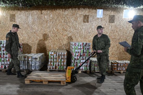 Russia Ukraine Military Operation Logistics Unit
