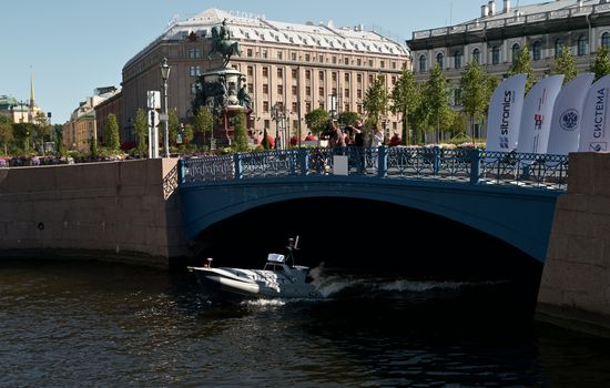 Russia Parliamentary Election Campaign Unmanned Boat