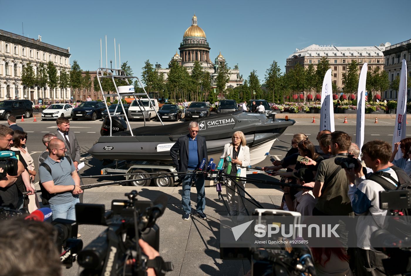 Russia Parliamentary Election Campaign Unmanned Boat