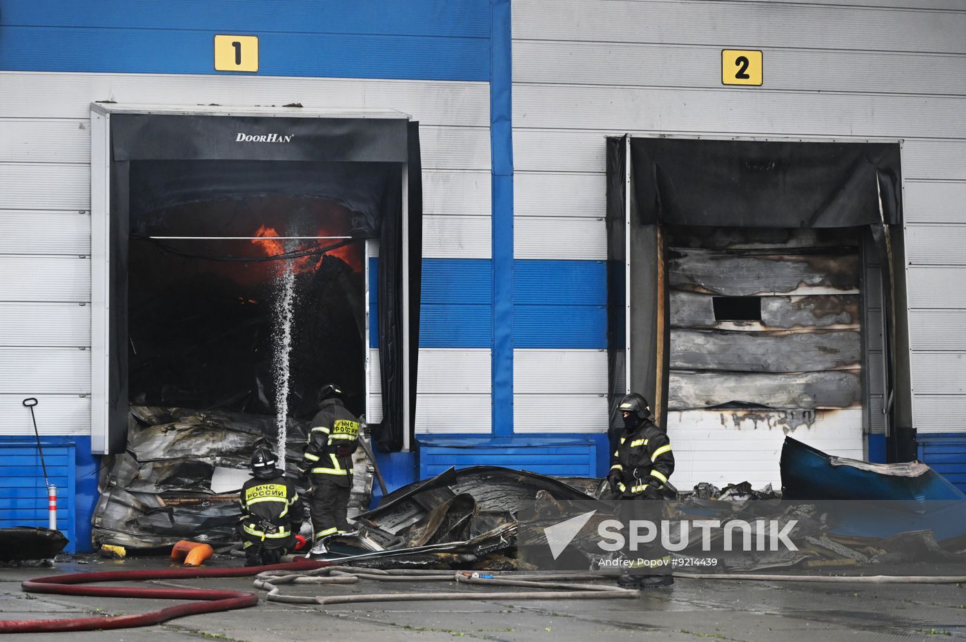 Russia Warehouse Fire