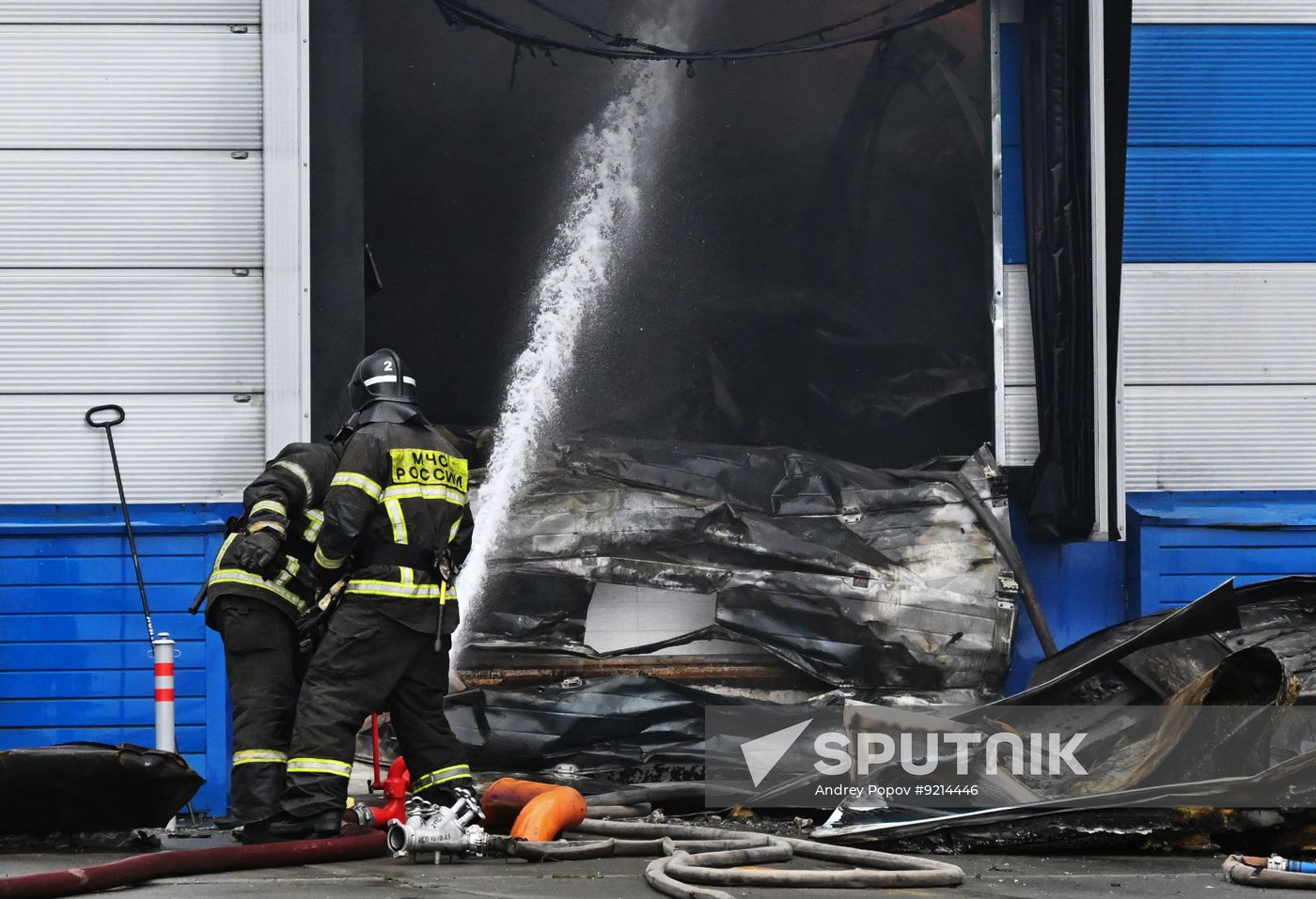 Russia Warehouse Fire