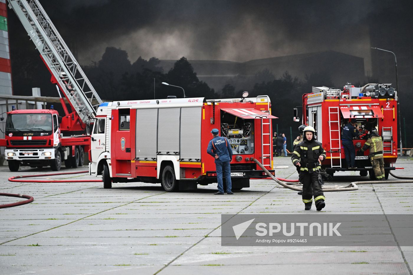 Russia Warehouse Fire