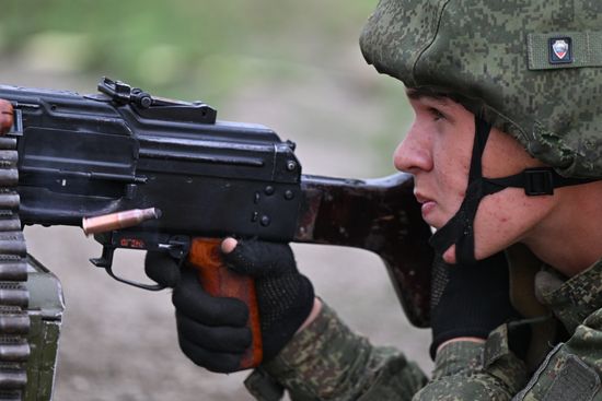 Russia Ukraine Military Operation Railway Troops